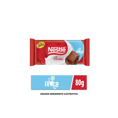 CHOCOLATE NESTLE AO LEITE CLASSIC 1X16X80G